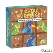 Peaceable Kingdom Tic Tac Surprise Themed Games - Dinos VS Dragons - A Fun Twist on a Classic for Kids - Travel-Sized tic-tac-Toe Card Game with Special Strategy Cards - Great Gift for Girls & Boys