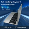thumbnail image 5 of Ordinateur Portable 15,6 Pouces FHD, Intel Quad-Core N95 (12e Gén), 16 Go RAM, 1 To SSD, Argent - Neuf, 5 of 5
