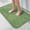 Green, variant on Niubya Bathroom Rug, Contour Toilet Bath Rugs, Non-Slip Floor Mat With Rubber BackingMachine Wash and Dry, 24x17, Green