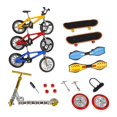 thumbnail image 4 of 8pcs Mini Doigts Jouets Planches à Roulettes Vélo Vélo Mini Jouet Embarquement Scooter Swing Tiny Board, 4 of 9