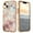 Grid Marble, variant on Mantto for iPhone 14 Plus Case, 3 in 1 Slim Hybrid Crystal Rubber Bumper Cute Marble Pattern Hard PC Soft Silicone Drop Protection Women Girls Cover for iPhone 14 Plus, Grid Marble