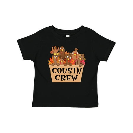 

Inktastic Cousin Crew Cute Turkey Family Gift Baby Boy or Baby Girl T-Shirt
