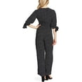 thumbnail image 2 of CeCe Womens Cosmic Dot Jumpsuit, Black, 8, 2 of 3