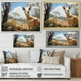 thumbnail image 4 of Designart "Pastoral Scenes with Bound Kangaroos II" Animals Floater Framed Wall Decor, 4 of 7