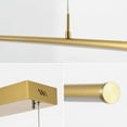 thumbnail image 5 of JONATHAN Y Conley 39.5" Dimmable Adjustable Integrated LED Metal Linear Pendant, Brass Gold, 5 of 12