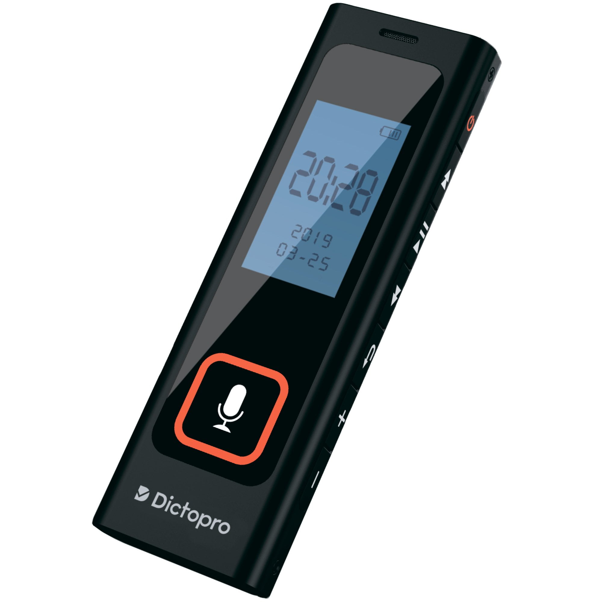 Tiny Digital Voice Activated Recorder By Dictopro HQ Recording From Far Away, Record Lectures