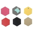 thumbnail image 1 of Nestingho 6Ud Sticker De Pared Hexagonal Negro Adhesivo Para Fácil Uso Y Protección, 1 of 8