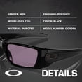 thumbnail image 2 of Oakley OO9096 Fuel Cell Rectangle Shaped Non-Polarized Sunglasses for Men - Includes Official Eyewear Kit - Polished Black Frame with Prizm Grey Lens, 2 of 7