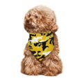 thumbnail image 6 of Yellow Camouflage Puppy Bandana Printing Dog Bib Scarf For Small Medium Large Dogs Cats Pets, 6 of 6