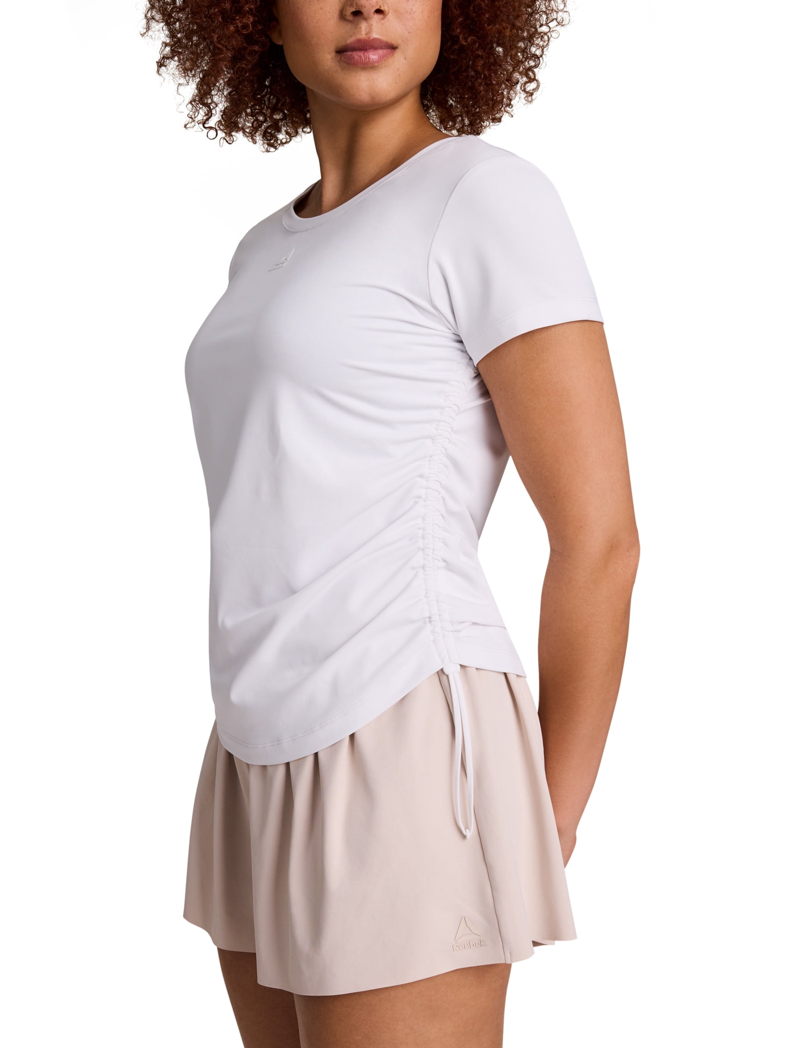 Reebok Women's Swift Sleevless Tee with Ruched Sides