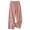 Pink, variant on Palazzo Pants for Women Spring Summer Cotton Linen Floral Embroidery Elastic Waist Wide Leg Flowy Beach Pants with Pockets