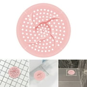 Silicone Shower Drain Cover - Suction Cup - Fine Holes - Round Soft - Anti-Clogging - Floor Shower Drain Bathtub Sink Strainer - Bathroom Accessories