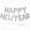 Silver, variant on Kojanyu Happy New Year Foil Balloon Set 16In Letter Decor With Straw Ribbon For Nye Party 2026