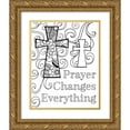 thumbnail image 1 of Robinson, Tamara 26x32 Gold Ornate Wood Framed with Double Matting Museum Art Print Titled - Prayer Changes Everything III, 1 of 4