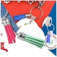 thumbnail image 4 of Billuyoard 28 piezas llavero dijes delicado llavero colgante borlas bolso decoración llavero borla adorno DIY accesorio para bolsos llaves Artesanía Verde Billuyoard HA059646-12B, 4 of 6