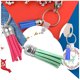 thumbnail image 5 of Wosthever 28 piezas bolsa Keychian encantos único exquisito llavero borlas Simple llavero borla adorno DIY accesorio para bolsos llaves Artesanía Verde Wosthever HA059646-12B, 5 of 6