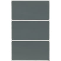Royal Green Rectangular Color Coding Stickers Name Tag  Labels  4" x 2" in Grey, 150 Pack