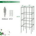 thumbnail image 2 of Gymax 4 Pack Tomato Cages 39'' Iron Round Plant Trellis with Stable Frame (4 Count), 2 of 10