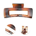 thumbnail image 3 of Unique Bargains 1 Pc Rectangle Lacquered  Hair Clips Hairdo Clip for Home Amber, 3 of 5