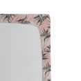 thumbnail image 3 of Ambesonne Botanical Fitted Sheet, Soft Exotic Jungle Leaves, King Size, Blush Slate Blue, 3 of 5
