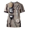 thumbnail image 1 of Camisa Con Estampado De Tijeras De Moda Con Uniforme De Barb, 1 of 2