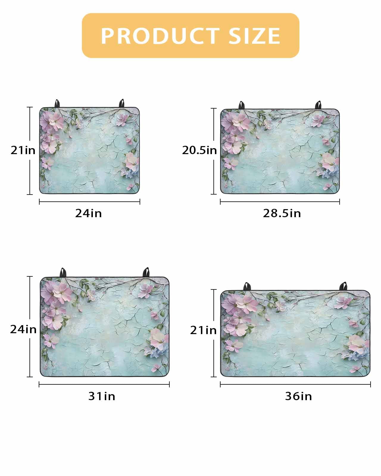 nqOlkjepod Large Induction Cooktop Protector Mat 24"x21", Spring Pink Flower Stove Top Covers for Electric Stove, Branch Leaves Mottled Walls Garden Stove Burner Cover Mats, Glass Top Stove Cover