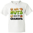 thumbnail image 3 of Inktastic Nuts About My Grandpa Peanut, Almond, Pistachio Youth T-Shirt, 3 of 5