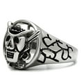 thumbnail image 4 of Luxe Jewelry Designs Men's Stainless Steel Skull Shaped Ring with Black Jet Crystal - Size 10 (Pack, 4 of 4