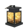 thumbnail image 2 of 1pcs Solar Lantern,Outdoor Garden Hanging Lantern-Waterproof LED Flickering Flameless Mission Lantern Decoration for Table,Outdoor,Garden,Patio,Lawn,Party,holiday, Christmas, 2 of 9