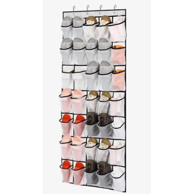 Organizador Xtellar Colgante 35 Bolsillos Para Zapatos Color Blanco