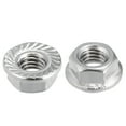 thumbnail image 2 of M6 Serrated Flange Hex Lock Nuts 316 Stainless Steel 10 Pcs, 2 of 5