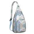 thumbnail image 1 of Exotic Tribal Sling Backpack - Rustic Earthy Crossbody Bag for Hiking, Mountain Climbing & Daily Use, 1 of 4