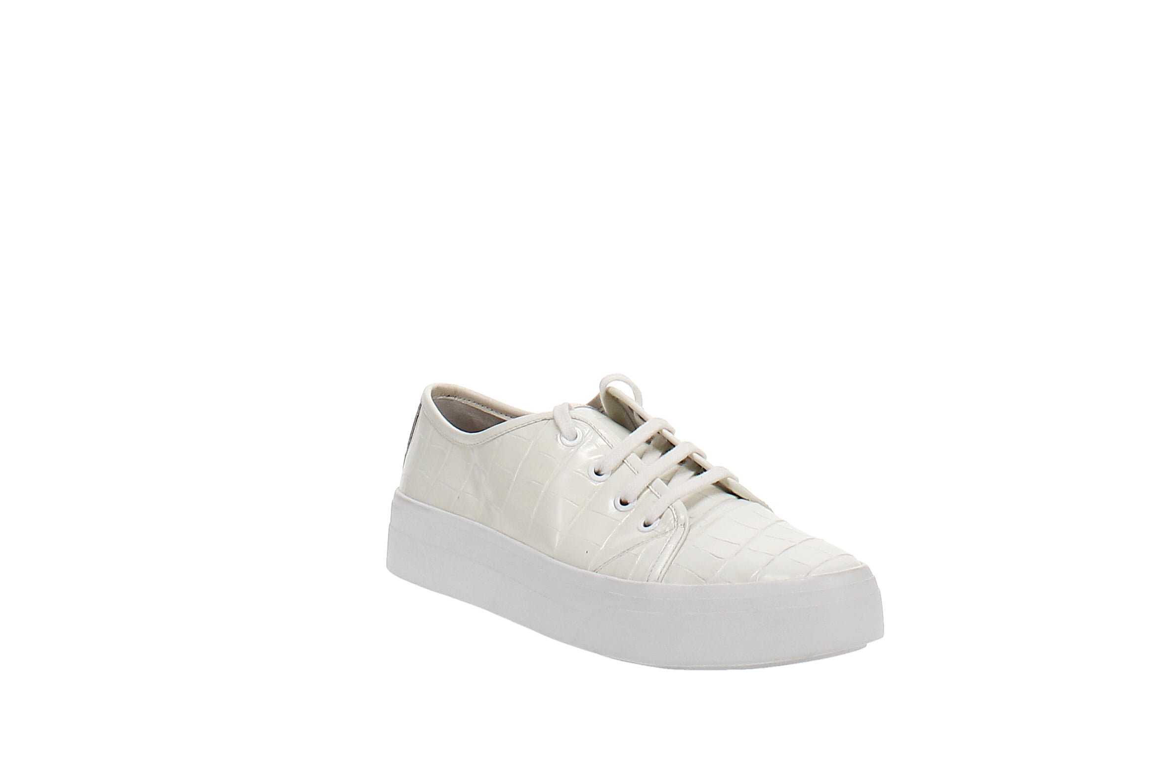 Nubikk Elise Marlow leren plateau sneakers wit/goud - Schoenen.nl