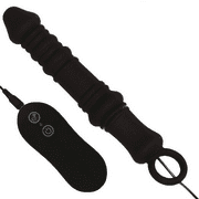 Rippled Textured Vibrating Stimulator Silicone Personal Massager Probe