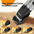 thumbnail image 5 of Dog Clippers for Thick Heavy Coats, Low Noise Rechargeable Cordless Pet Shaver with Stainless Steel Blade, Waterproof Dog Grooming Kit for Dogs Pets and Animals, Black, 5 of 7