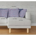 thumbnail image 3 of HomeRoots 415058 26 Po Geostar Coussin d'Intérieur et d'Extérieur&44; Bleu et Rouge, 3 of 3