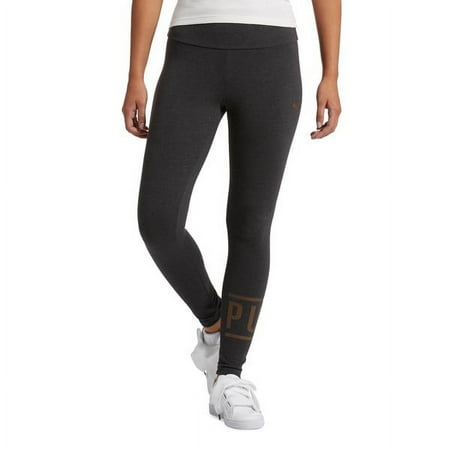 Puma Athletic Logo Women's Leggings Dark Grey Heather-Bronze Metal854820-09