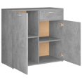 thumbnail image 4 of vidaXL Sideboard Concrete Grey 80x36x75 cm Engineered Wood, 4 of 5