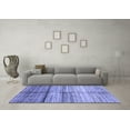 thumbnail image 3 of Ahgly Company Indoor Square Oriental Blue Modern Area Rugs, 8' Square, 3 of 4
