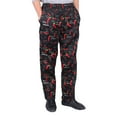 thumbnail image 1 of Men Stripe Plaid Chili Printed Hotel Restaurant Kitchen Chef Work Long Pants(Type 4# L), 1 of 10