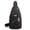 Black, variant on Adult Adjustable Straps Nylon Cross Body Bag in Blue, 1-Piece