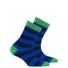 Kids Navy Emerald Stripe Socks