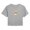 HEATHER GREY, variant on - Rainbow - Juniors Cropped Graphic T-Shirt