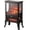 Black, variant on Garvee 17" Infrared Electric Fireplace Stove, 3-Sided View, Realistic Flame, 1500W, Overheat Protection, CSA Certified, Black