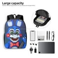 thumbnail image 6 of Lsque Five Nights At Freddy'S Print 17in Student Backpack - School, Travel, Work Bookbag -Laptop Backpack,Water Resistant College School Computer Bag, 6 of 8