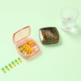 thumbnail image 1 of Fiudx Caja Organizadora de Vitaminas, Diseño Compacto de 5 Compartimentos, Estuche Hermético, Almacenamiento Portátil de Vitaminas para Viajes, Uso Dividido Mañana, Tarde y Noche, Práctico y Seco, Co, 1 of 7