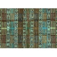 thumbnail image 1 of Ahgly Company Indoor Rectangle Abstract Light Blue Modern Area Rugs, 4' x 6', 1 of 4