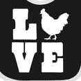 thumbnail image 4 of Inktastic Love Chickens Boys or Girls Baby Bib, 4 of 4