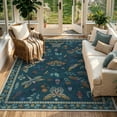 thumbnail image 5 of Moynesa Insect 6'x9' Area Rugs Washable Rug for Living Room Soft Natural Bedroom Rug Large Bug Accent Carpet for Dining Room Sunroom Playroom Stain Resistant Non Slip, Green, 5 of 12