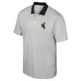 thumbnail image 2 of Men's Colosseum White Wyoming Cowboys Print Stripe Polo, 2 of 3